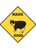 Manx Cat Crossing Sign